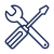 Icon com roof maintenance icon