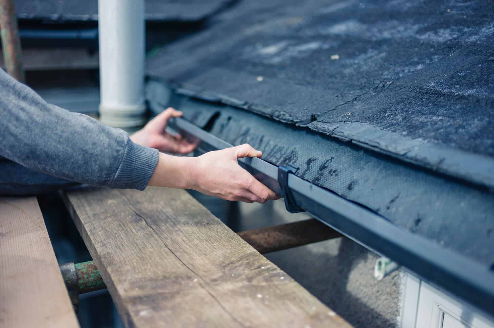 clogged gutters and drains