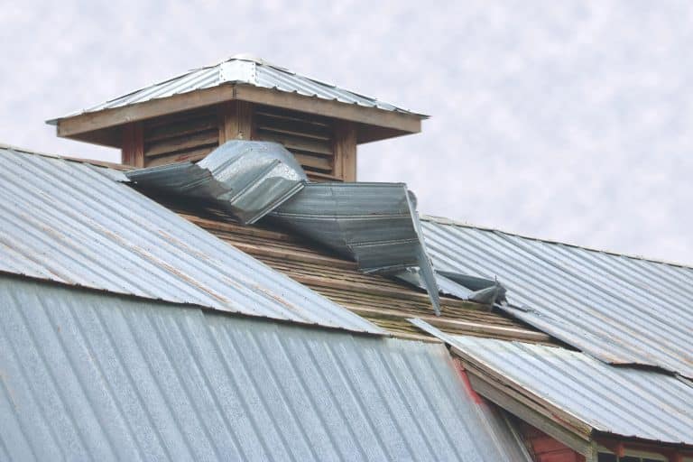 damage roof